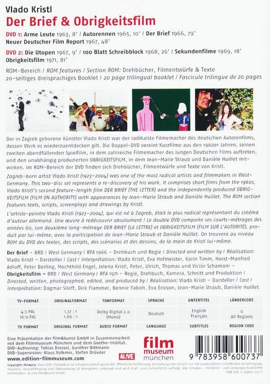 Produktbild: Der Brief & Obrigkeitsfilm [2 DVDs]