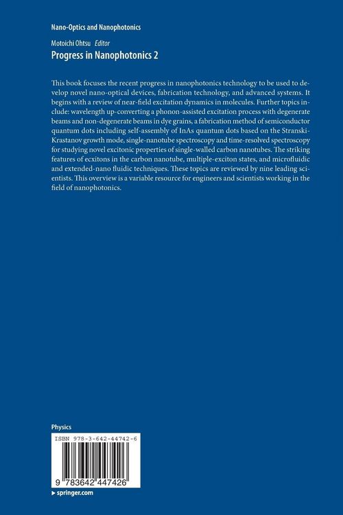 Produktbild: Progress in Nanophotonics 2