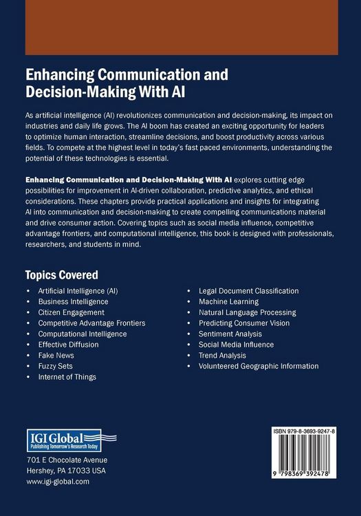Produktbild: Enhancing Communication and Decision-Making With AI