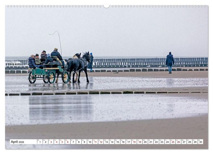 Produktbild: Wintertage auf Norderney (hochwertiger Premium Wandkalender 2026 DIN A2 quer), Kunstdruck in Hochglanz