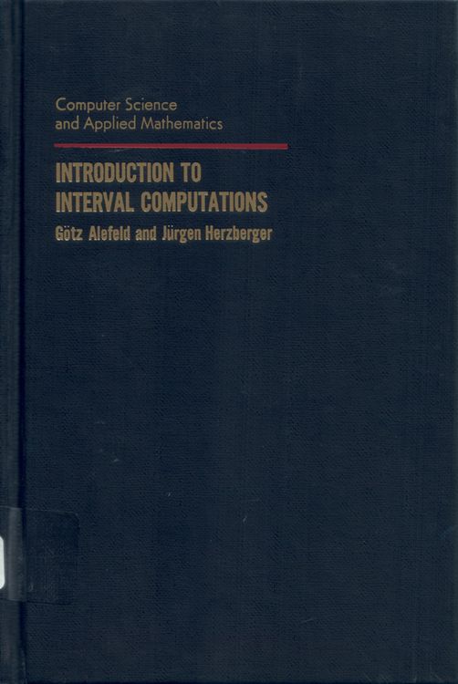 Produktbild: Introduction to Interval Computation