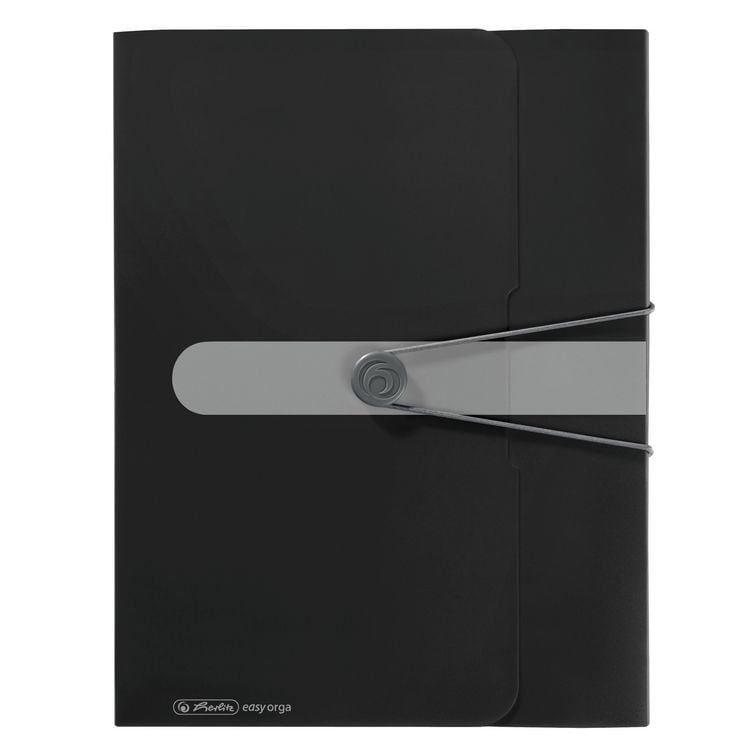Produktbild: Herlitz Sammelbox A4 PP R&uuml;ckenbreite 4cm, opak schwarz