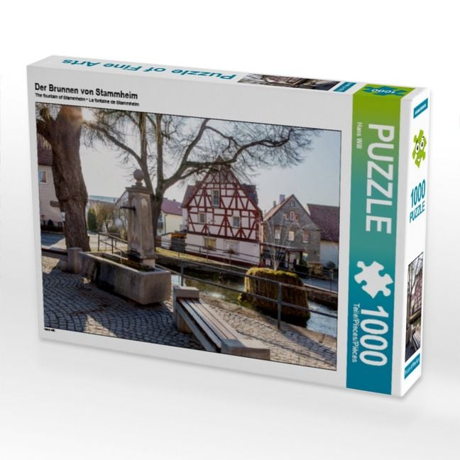 Produktbild: CALVENDO Puzzle Der Brunnen von Stammheim | 1000 Teile Lege-Gr&ouml;&szlig;e 64x48cm Foto-Puzzle f&uuml;r gl&uuml;ckliche Stunden