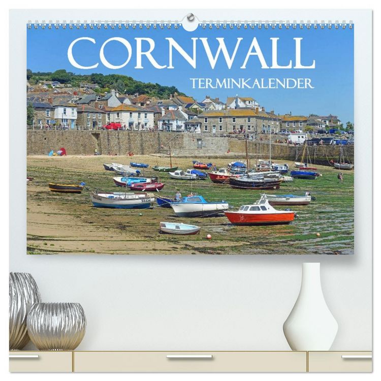 Produktbild: Cornwall. Terminkalender (hochwertiger Premium Wandkalender 2026 DIN A2 quer), Kunstdruck in Hochglanz
