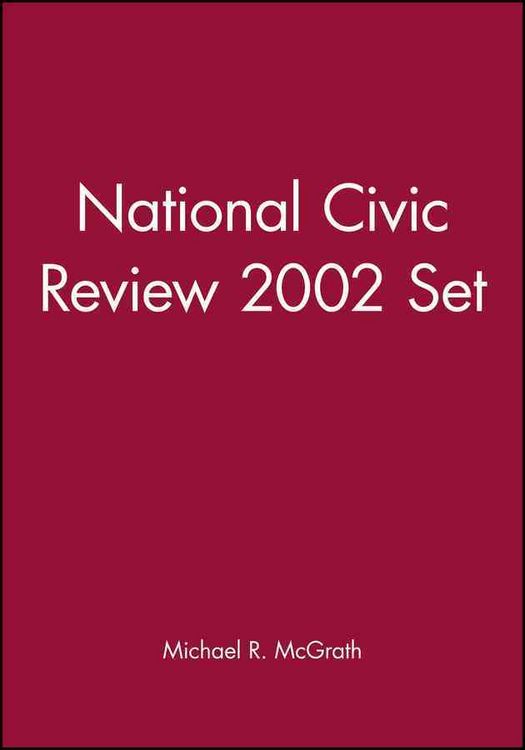 Produktbild: NCR (National Civic Review): National Civic Review
