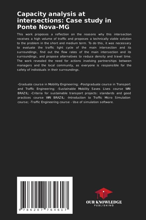 Produktbild: Capacity analysis at intersections: Case study in Ponte Nova-MG