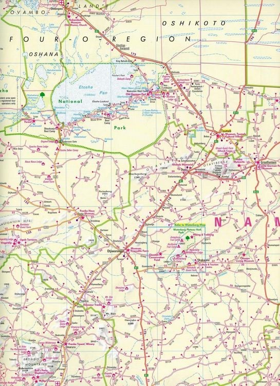 Produktbild: Nelles Map Landkarte Namibia - Botswana