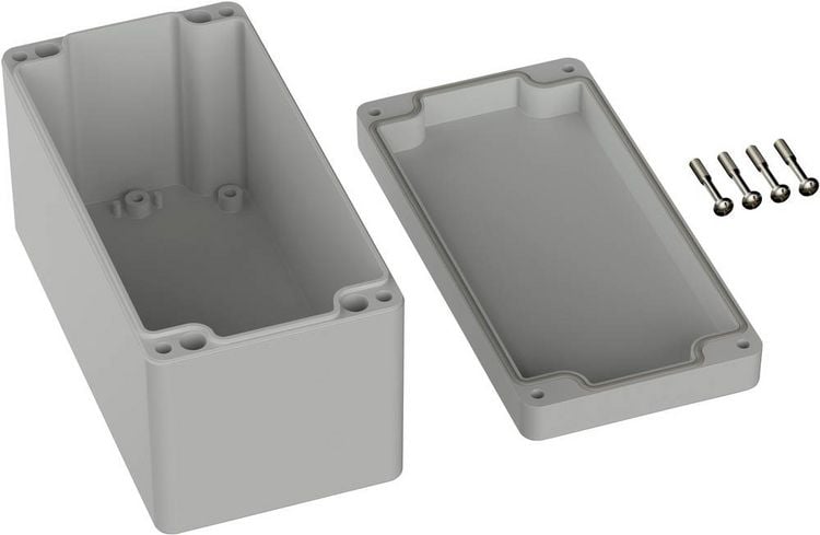 Produktbild: TRU COMPONENTS TC-9065664 Industrie-Geh&auml;use 160 x 80 x 85 ABS Lichtgrau (RAL 7035) 1St.
