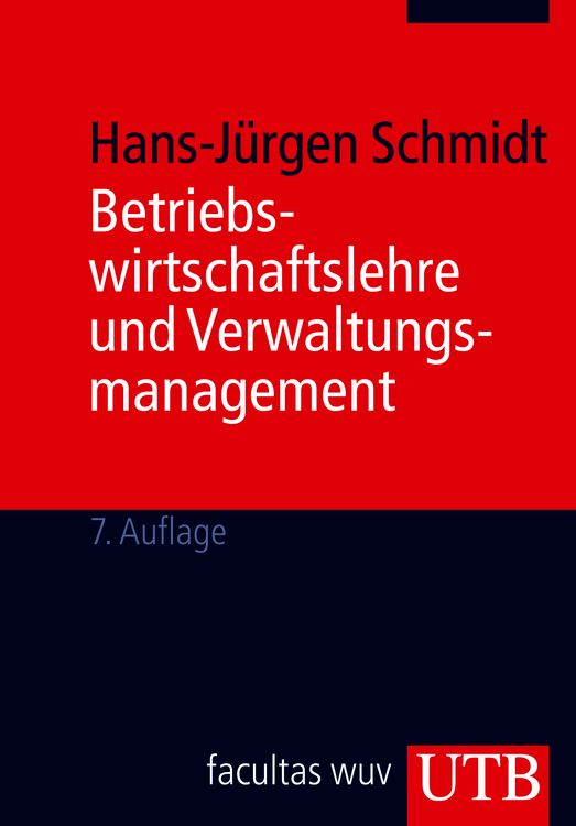 Produktbild: Betriebswirtschaftslehre und Verwaltungsmanagement