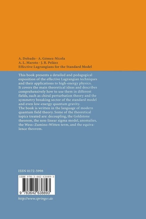 Produktbild: Effective Lagrangians for the Standard Model