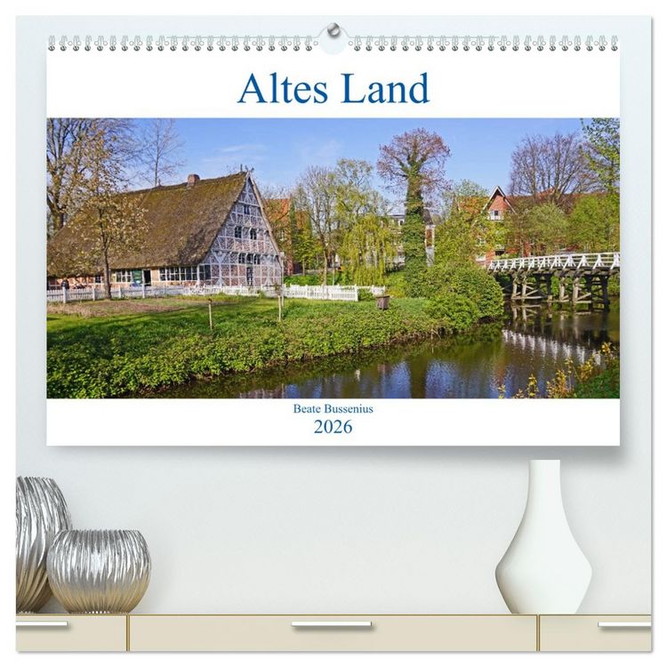 Produktbild: Altes Land 2026 (hochwertiger Premium Wandkalender 2026 DIN A2 quer), Kunstdruck in Hochglanz