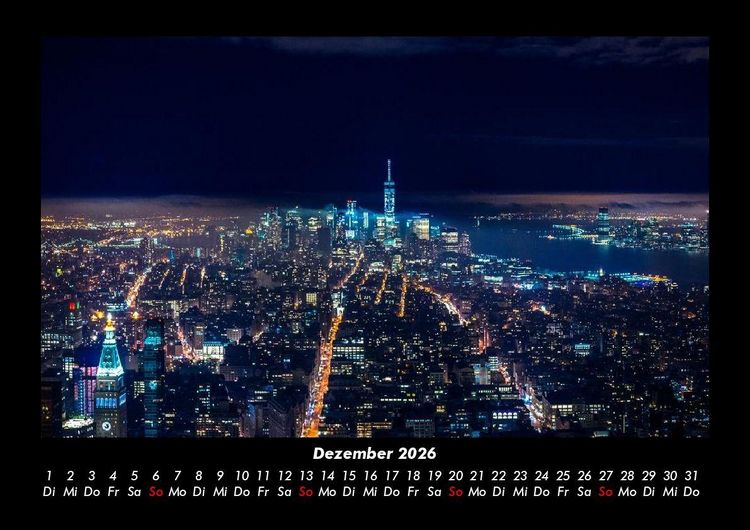 Produktbild: New York 2026 Fotokalender DIN A3