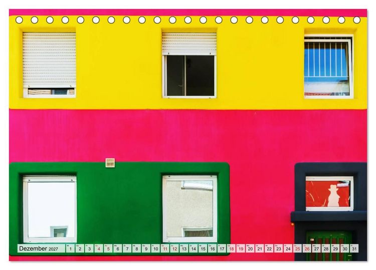 Produktbild: Architektur treibt's bunt (Tischkalender 2027 DIN A5 quer), CALVENDO Monatskalender