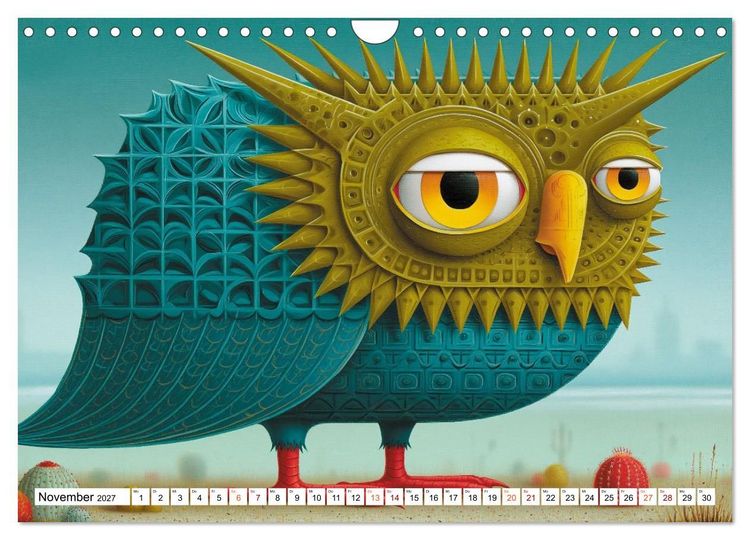 Produktbild: Schr&auml;ge V&ouml;gel im Blick (Wandkalender 2027 DIN A4 quer), CALVENDO Monatskalender