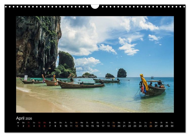 Produktbild: Thailand - Traumstr&auml;nde und Tempel (Wandkalender 2026 DIN A3 quer), CALVENDO Monatskalender