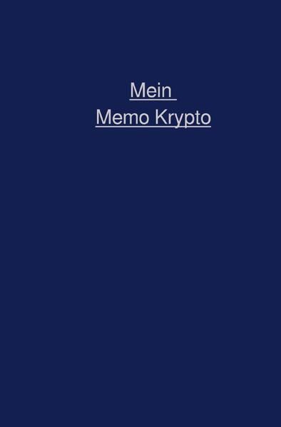 Produktbild: Mein Krypto Memo