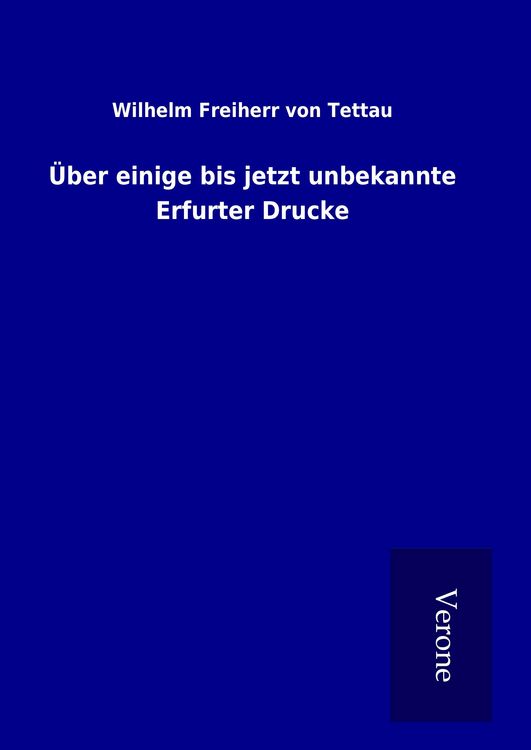 Produktbild: &Uuml;ber einige bis jetzt unbekannte Erfurter Drucke