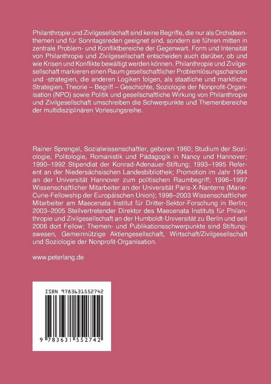 Produktbild: Philanthropie und Zivilgesellschaft