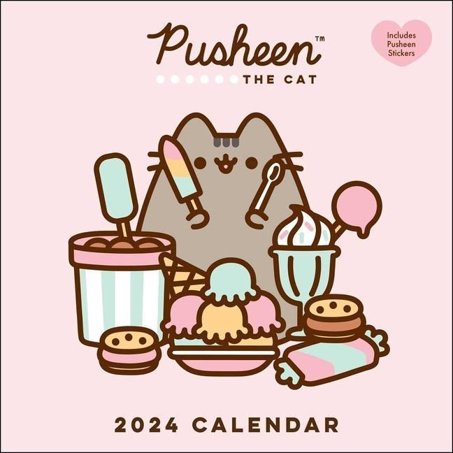 Produktbild: Belton, C: Pusheen 2024 Wall Calendar