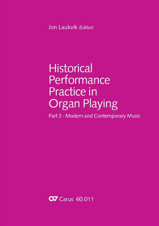 Produktbild: Historical Performance Practice in Organ Playing