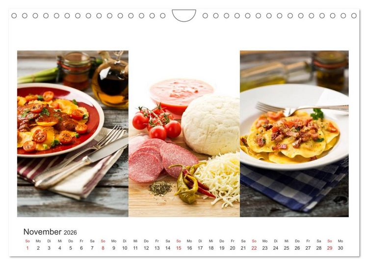 Produktbild: K&ouml;stlichkeiten aus der K&uuml;che (Wandkalender 2026 DIN A4 quer), CALVENDO Monatskalender
