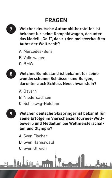 Produktbild: Deutschland-Quiz I ab 10 Jahren