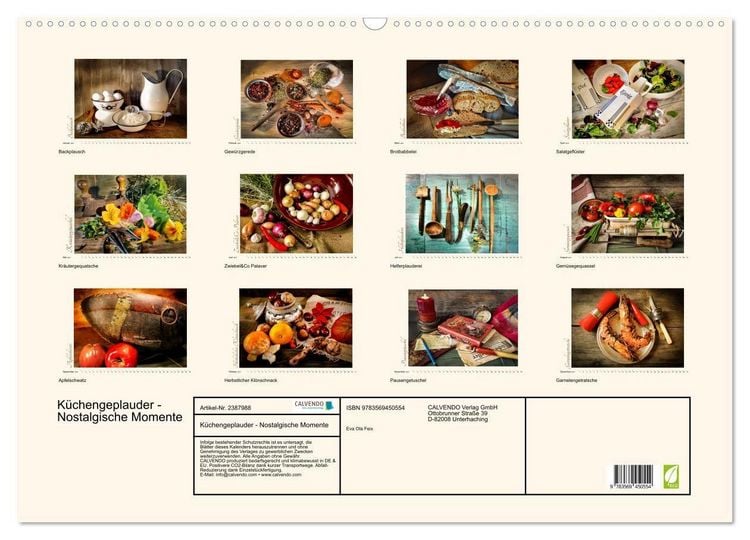 Produktbild: K&uuml;chengeplauder - Nostalgische Momente (Wandkalender 2027 DIN A2 quer), CALVENDO Monatskalender