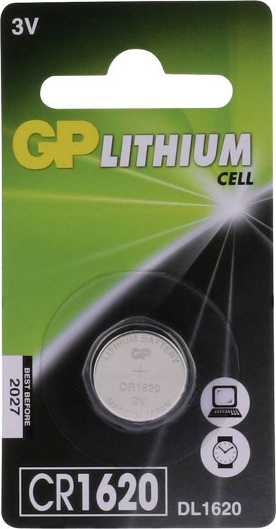 Produktbild: GP Knopfzelle CR1620 3V 1 St. Lithium GPCR1620