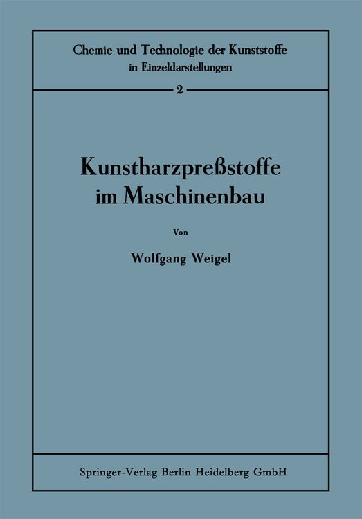 Produktbild: Kunstharzpre&szlig;stoffe im Maschinenbau
