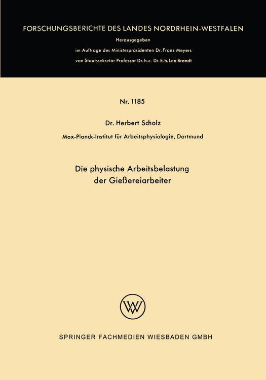 Bild vom Artikel Die physische Arbeitsbelastung der Gießereiarbeiter vom Autor Herbert Scholz
