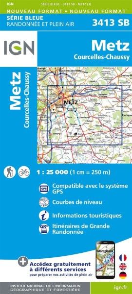 Produktbild: Metz Courcelles-Chaussy 1:25 000