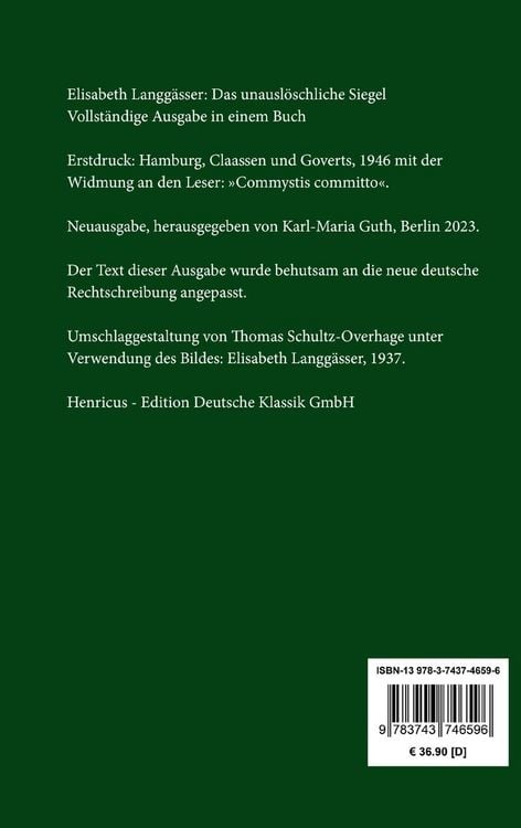Produktbild: Das unausl&ouml;schliche Siegel
