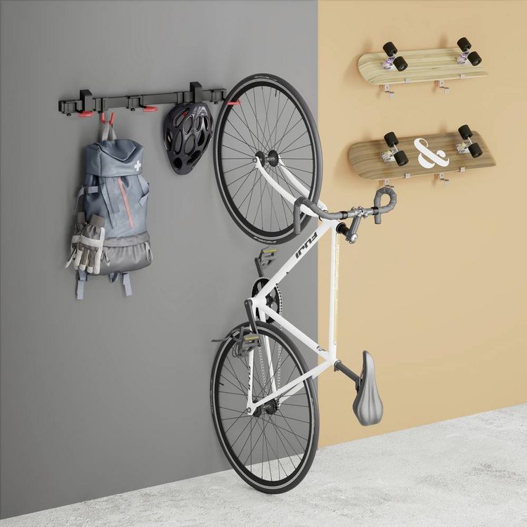Produktbild: Elevar LBM09-03 Fahrradwandhalter Anzahl Einstellpl&auml;tze=3 Stahl, Kunststoff Schwarz
