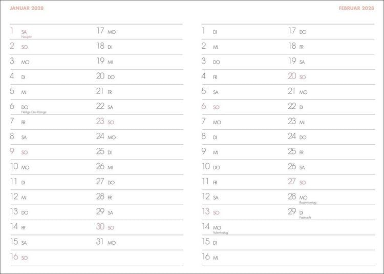 Produktbild: Lady Terminkalender A6 2027