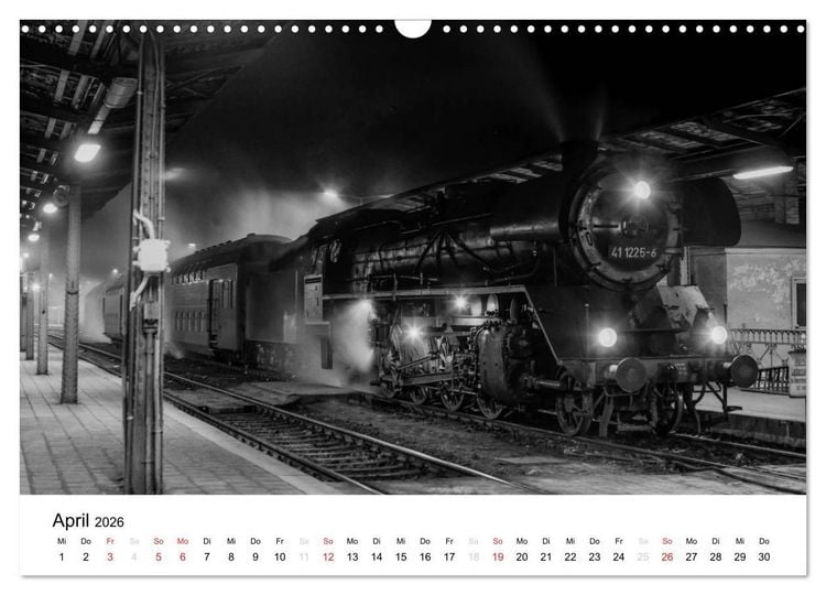 Produktbild: Dampfloks in der DDR (Wandkalender 2026 DIN A3 quer), CALVENDO Monatskalender