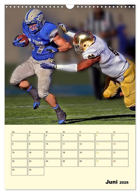Produktbild: American Football, Team-Arbeit (Wandkalender 2026 DIN A3 hoch), CALVENDO Monatskalender