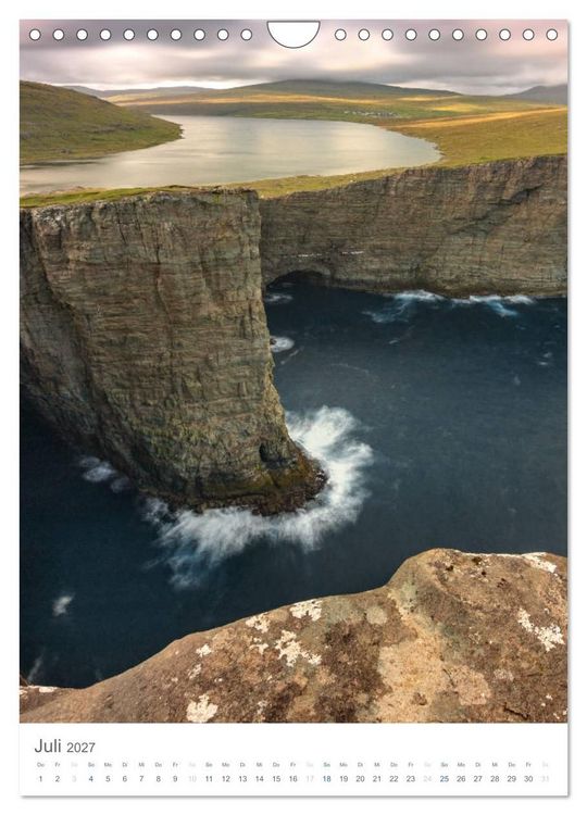 Produktbild: F&oslash;royar - Faroe Islands - F&auml;r&ouml;er Inseln (Wandkalender 2027 DIN A4 hoch), CALVENDO Monatskalender