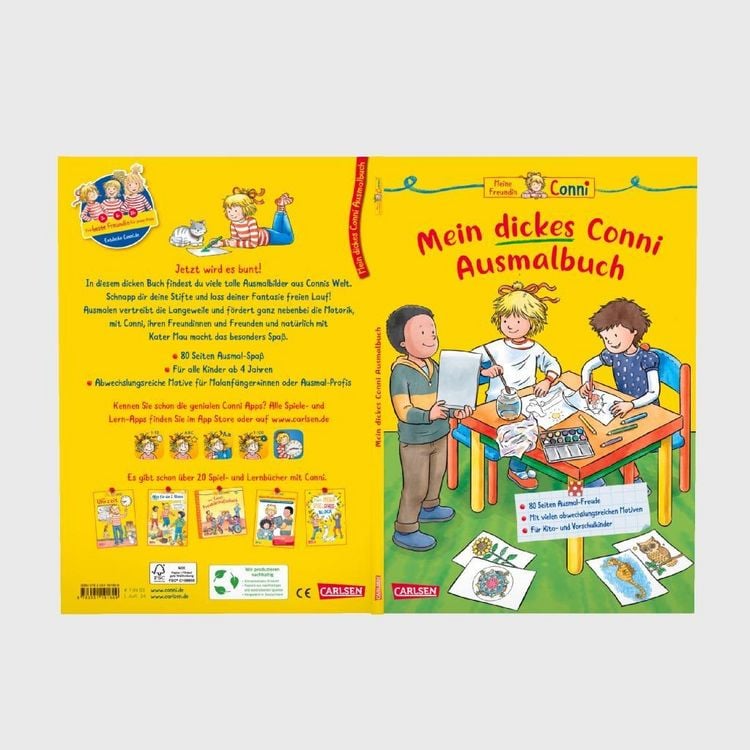Produktbild: Conni Gelbe Reihe (Besch&auml;ftigungsbuch): Mein dickes Conni-Ausmalbuch