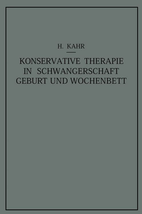 Produktbild: Konservative Therapie in Schwangerschaft, Geburt und Wochenbett