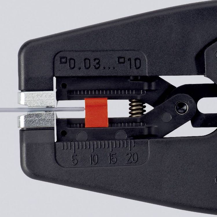 Produktbild: Knipex MultiStrip 10 12 42 195 Automatische Abisolierzange 0.03 bis 10 mm&sup2; 7 bis 32