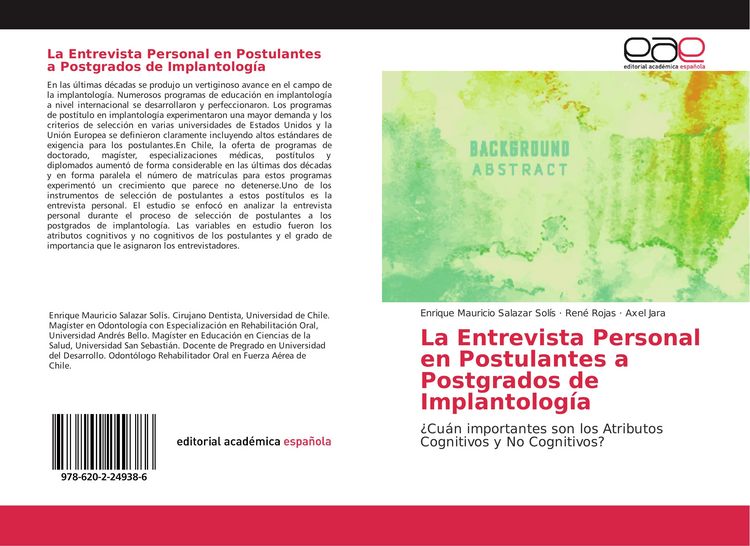 Produktbild: La Entrevista Personal en Postulantes a Postgrados de Implantolog&iacute;a