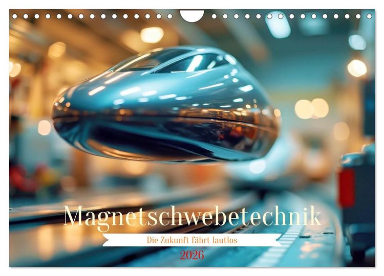 Produktbild: Magnetschwebetechnik (Wandkalender 2026 DIN A4 quer), CALVENDO Monatskalender
