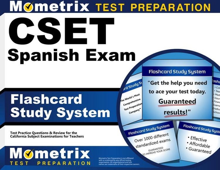 Produktbild: Cset Spanish Exam Flashcard Study System