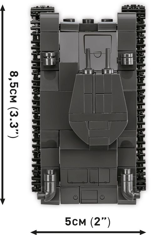 Produktbild: COBI Historical Collection 2740 - Renault R35, Valentine IX, Panzer I, Bausatz 1:48, 595 Klemmbausteine