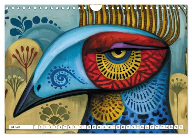 Produktbild: Schr&auml;ge V&ouml;gel im Blick (Wandkalender 2027 DIN A4 quer), CALVENDO Monatskalender