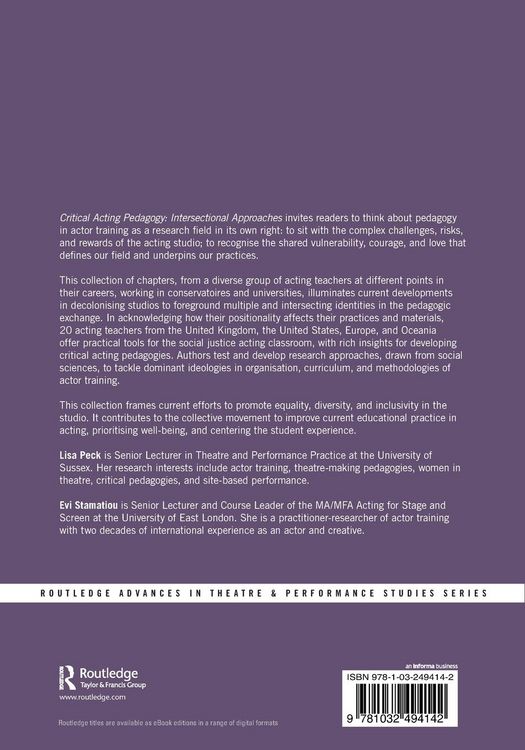 Produktbild: Critical Acting Pedagogy
