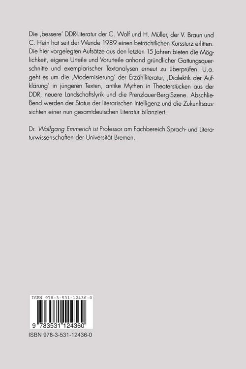 Produktbild: Die andere deutsche Literatur