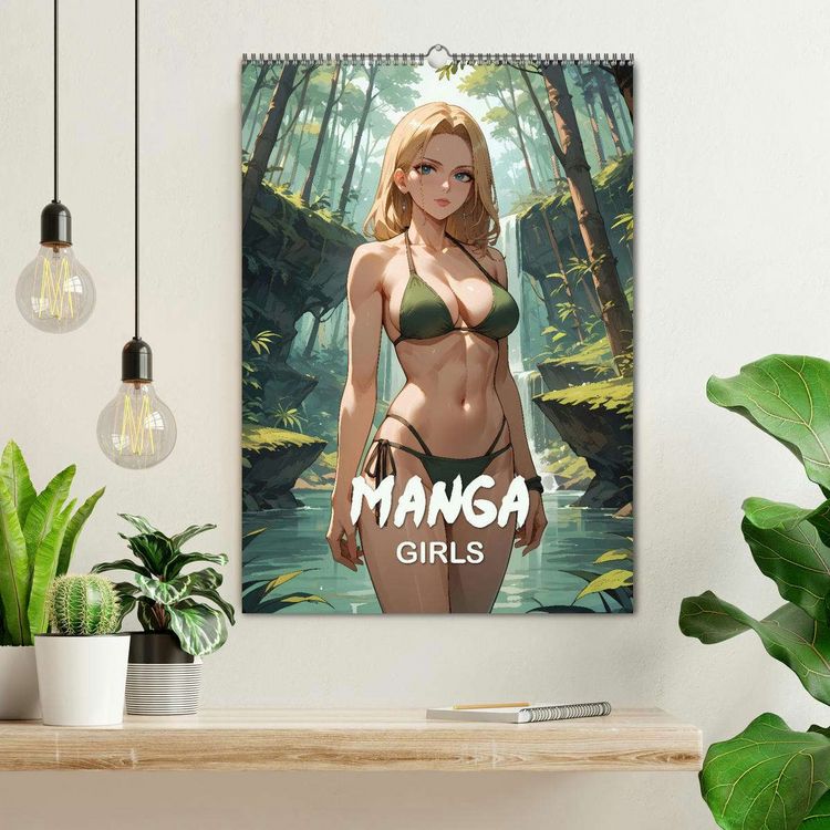 Produktbild: Manga Beauties - 12 Sch&ouml;nheiten im Manga-Stil (Wandkalender 2026 DIN A2 hoch), CALVENDO Monatskalender