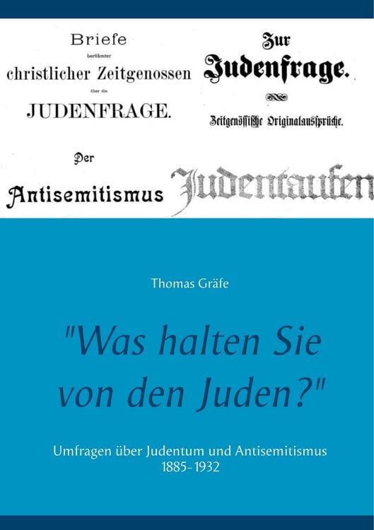 Produktbild: "Was halten Sie von den Juden?"