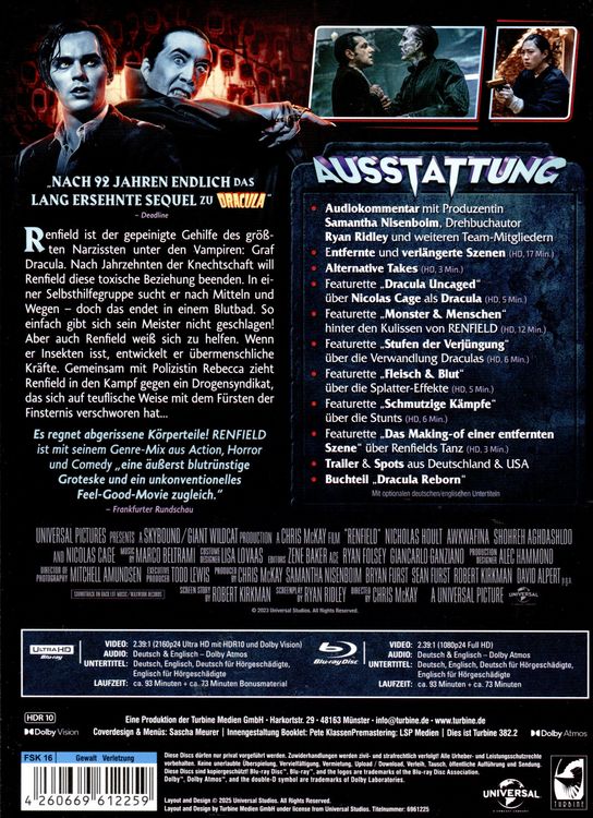Renfield - Limitierte Mediabook-Edition auf 666 Stück - Cover B